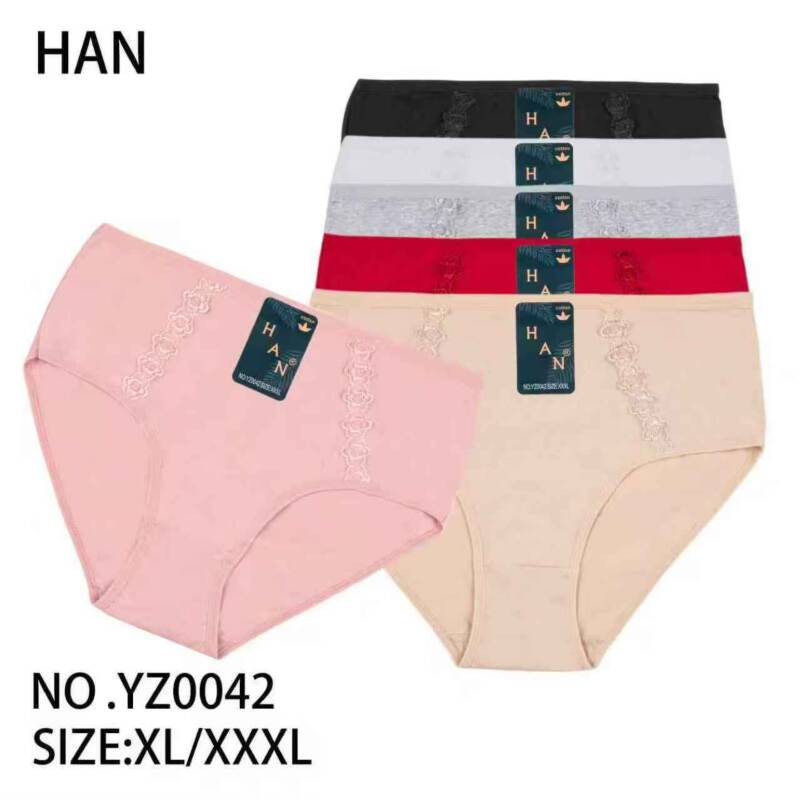Majtki damskie Roz XL-3XL, Mix kolor Paczka 24 szt